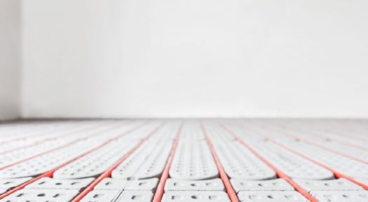 Foto der eingebauten Actifloor Fußbodenheizung